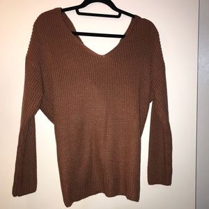 VICI collection twist back sweater